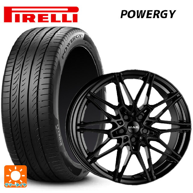 BMW 1シリーズ(F70)用 225/45R18 95W XL ピレリ パワジー 正規品 阿部商会 マック ケーニッヒ グロスブラック 新品サマータイヤホイール 4本セット|タイヤホイール専門店コニシタイヤ