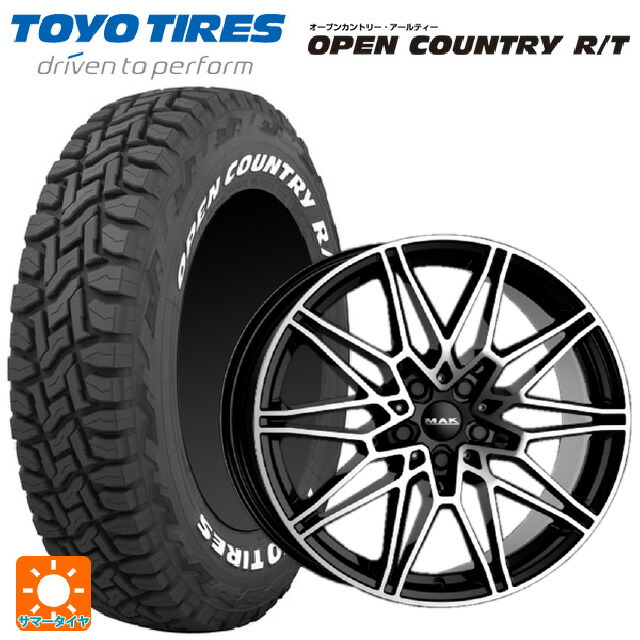 BMW X3(G45)用 225/60R18 100Q トーヨー オープンカントリー RT ホワイトレター 阿部商会 マック ケーニッヒ ブラックミラー 新品サマータイヤホイール 4本セット
