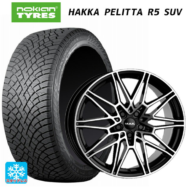 BMW iX2(U10)用 225/55R18 102R XL ノキアン ハッカペリッタR5 SUV 阿部商会 マック ケーニッヒ ブラックミラー 新品スタッドレスタイヤホイール 4本セット|タイヤホイール専門店コニシタイヤ