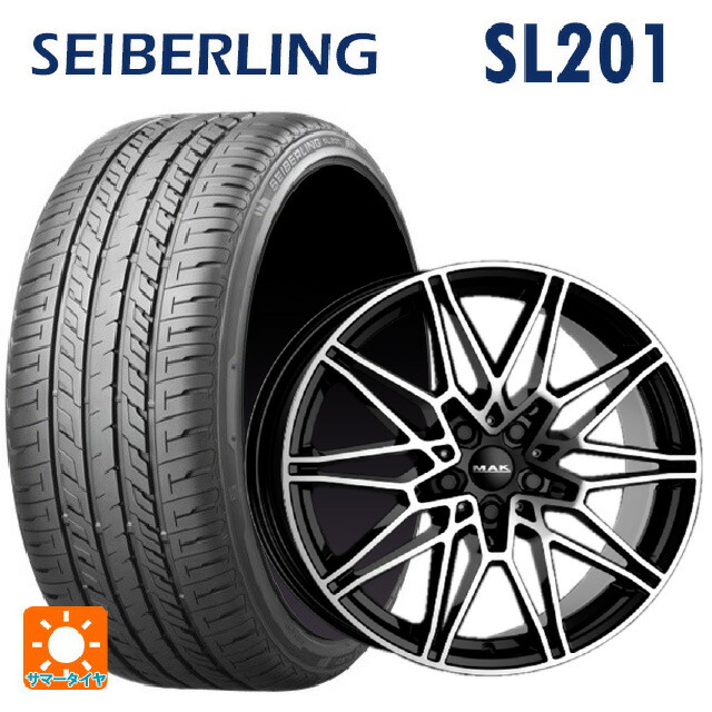 BMW iX2(U10)用 245/40R20 95W セイバーリング セイバーリング SL201(ブリヂストン工場生産） 阿部商会 マック ケーニッヒ ブラックミラー 新品サマータイヤホイール 4本セット