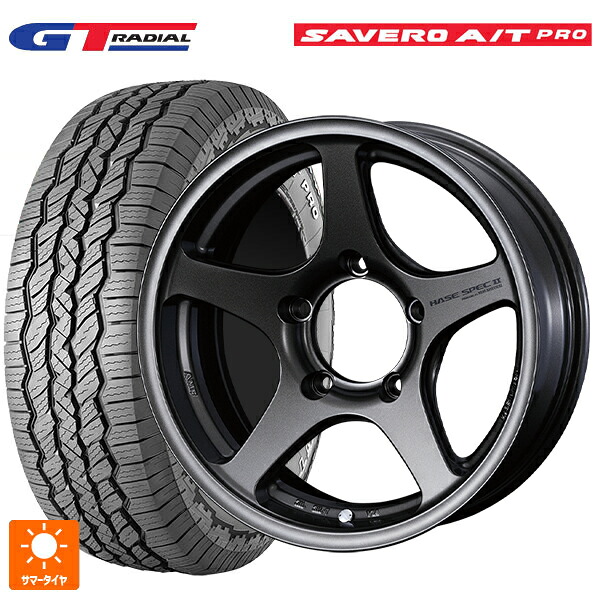 スズキ ジムニーノマド(JC74W)用 225/75R16 104T WEB限定販売 GTラジアル サベロ AT プロ ホワイトレター ウェッズ ハセスペック2 EJ-BRONZE 新品サマータイヤホイール 5本セット