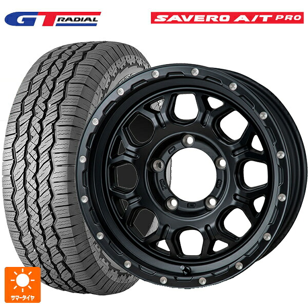225/75R16 104T WEB限定販売 GTラジアル サベロ AT プロ ホワイトレター ジャパン三陽 ハイブロック ジェラード サテンBK/リーミング 16-5.5J 国産車用 サマータイヤホイール4本セット 93,533円