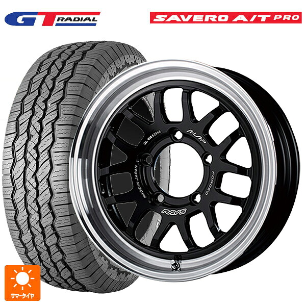 スズキ ジムニーノマド(JC74W)用 225/75R16 104T WEB限定販売 GTラジアル サベロ AT プロ ホワイトレター レイズ A LAP(エーラップ) 07X BD 新品サマータイヤホイール 5本セット