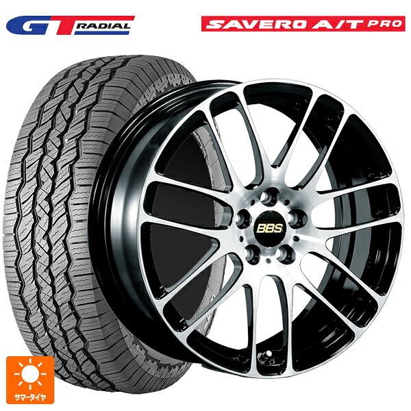 225/75R16 104T WEB限定販売 GTラジアル サベロ AT プロ ホワイトレター BBS RE-L2 BKD 16-6.5J 国産車用 サマータイヤホイール4本セット