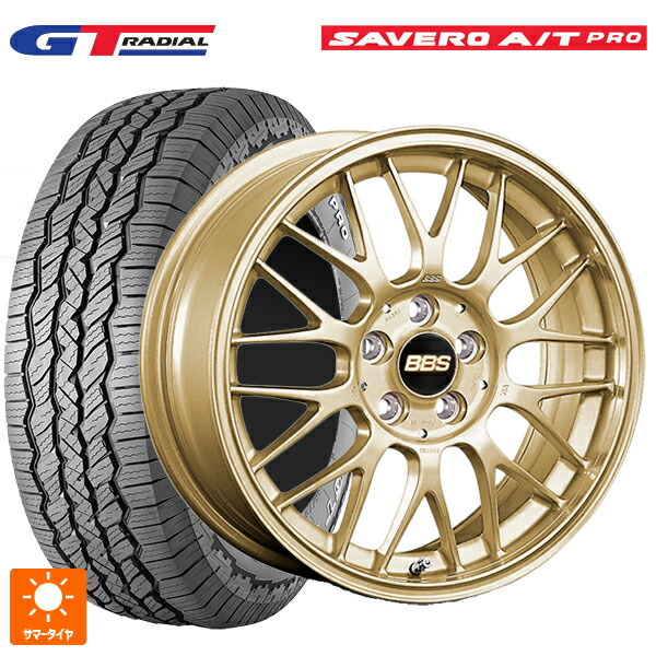 225/75R16 104T WEB限定販売 GTラジアル サベロ AT プロ ホワイトレター BBS RG-F GL 16-6.5J 国産車用 サマータイヤホイール4本セット