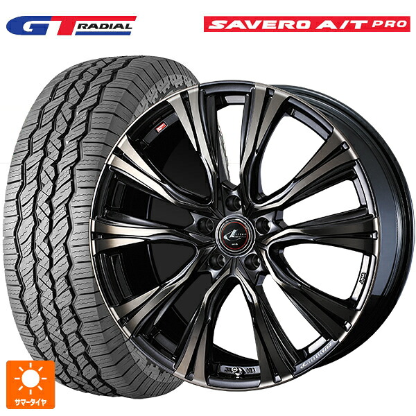 225/75R16 104T WEB限定販売 GTラジアル サベロ AT プロ ホワイトレター ウェッズ レオニス VR PBMC/TI 16-6.5J 国産車用 サマータイヤホイール4本セット｜タイヤホイール専門店コニシタイヤ