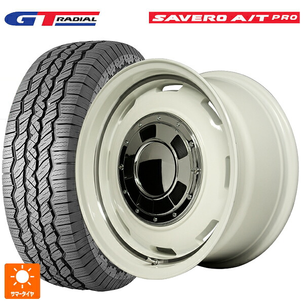 スズキ ジムニーノマド(JC74W)用 225/75R16 104T WEB限定販売 GTラジアル サベロ AT プロ ホワイトレター エムアイディー ガルシア シスコ オールドイングリュッシュホワイト＋リムヴァーレイ 新品サマータイヤホイール 5本セット
