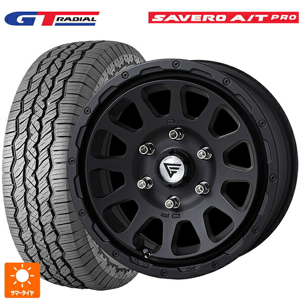265/65R17 112T WEB限定販売 GTラジアル サベロ AT プロ ホワイトレター エクシズルライン デルタフォース オーバル # マットブラック 17-8J 国産車用 サマータイヤホイール4本セット｜タイヤホイール専門店コニシタイヤ