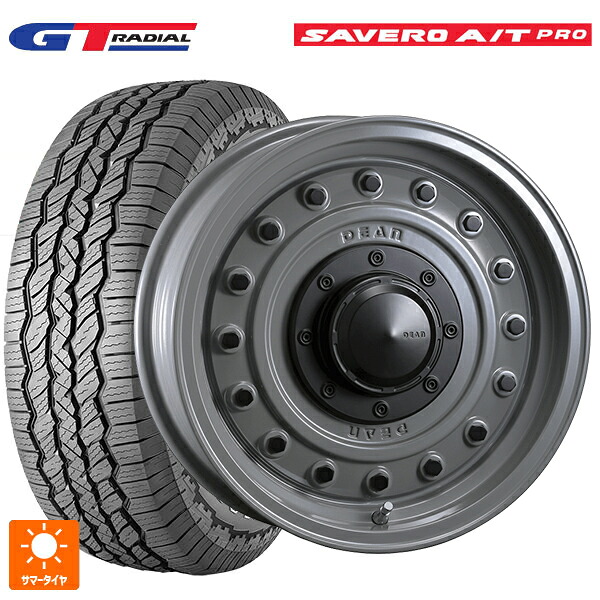 225/75R16 104T WEB限定販売 GTラジアル サベロ AT プロ ホワイトレター クリムソン ディーン コロラド スティールグレー 16-5.5J 国産車用 サマータイヤホイール4本セット