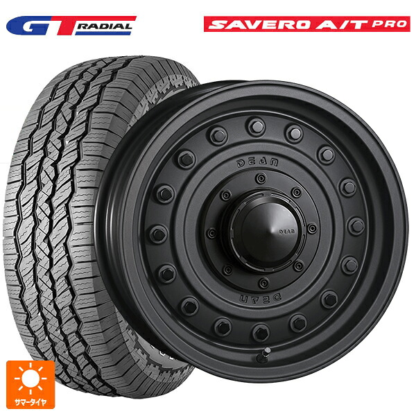 225/75R16 104T WEB限定販売 GTラジアル サベロ AT プロ ホワイトレター クリムソン ディーン コロラド マットチャコールブラック 16-5.5J 国産車用 サマータイヤホイール4本セット｜タイヤホイール専門店コニシタイヤ 108,505円