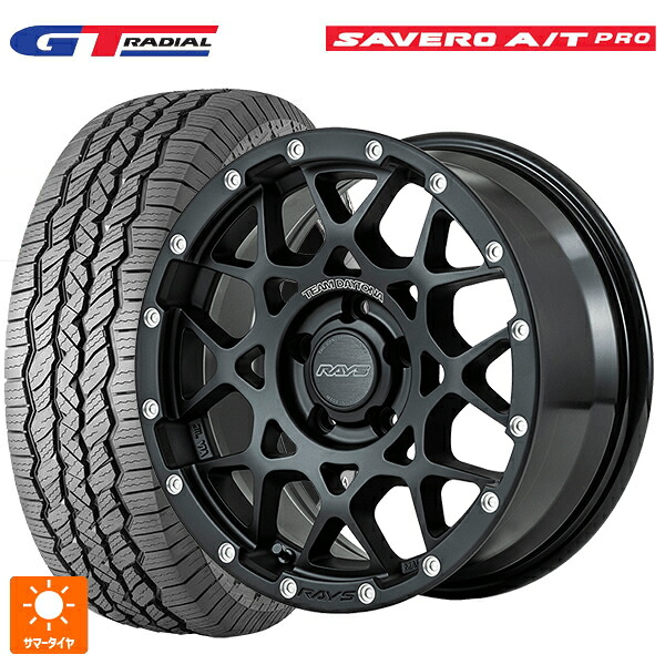 225/75R16 104T WEB限定販売 GTラジアル サベロ AT プロ ホワイトレター レイズ チームデイトナ M8 N2 16-7J 国産車用 サマータイヤホイール4本セット