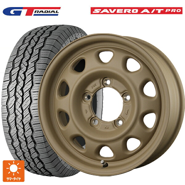 225/75R16 104T WEB限定販売 GTラジアル サベロ AT プロ ホワイトレター トピー ランドフット SWZ CAFE LATTE 16-5.5J 国産車用 サマータイヤホイール4本セット｜タイヤホイール専門店コニシタイヤ