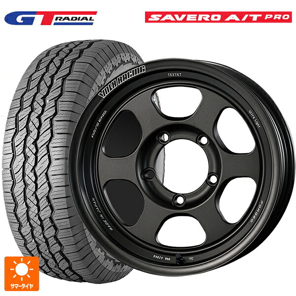 スズキ ジムニーノマド(JC74W)用 225/75R16 104T WEB限定販売 GTラジアル サベロ AT プロ ホワイトレター レイズ ボルクレーシング TE37XT FOR J UL MT 新品サマータイヤホイール 5本セット