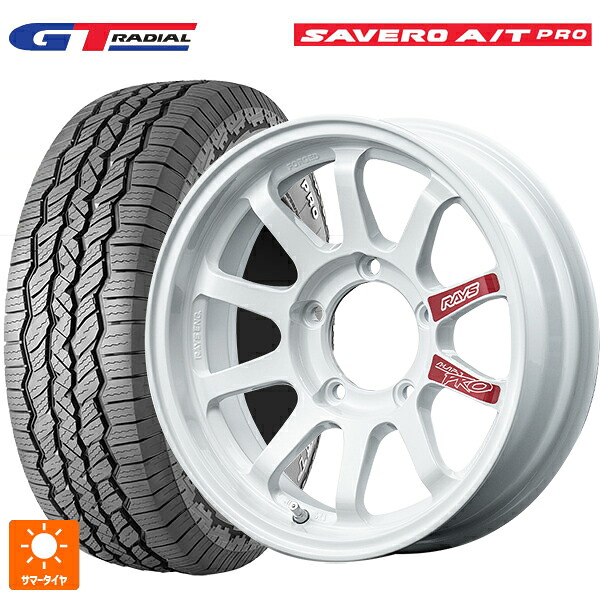 スズキ ジムニーノマド(JC74W)用 225/75R16 104T WEB限定販売 GTラジアル サベロ AT プロ ホワイトレター レイズ A LAP J プロ DW 新品サマータイヤホイール 4本セット