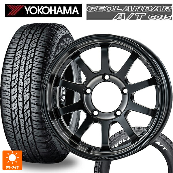 スズキ ジムニー(64系)用 185/85R16 105/103N ヨコハマ ジオランダー A/T G015 ホワイトレター 正規品 # レイズ A LAP J 2324 リミテッドエディション # PH 新品サマータイヤホイール 5本セット|タイヤホイール専門店コニシタイヤ