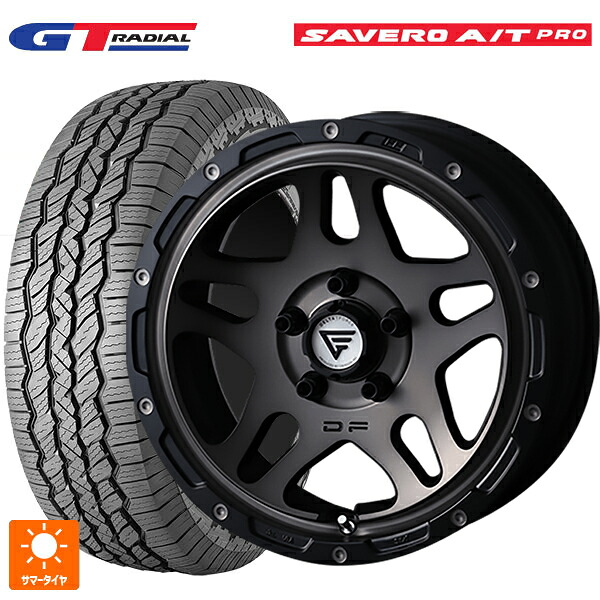 225/75R16 104T WEB限定販売 GTラジアル サベロ AT プロ ホワイトレター エクシズルライン デルタフォース オーバーランダー マットスモークポリッシュ 16-7J 国産車用 サマータイヤホイール4本セット