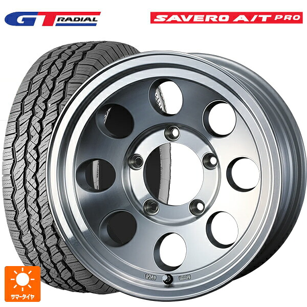 スズキ ジムニーノマド(JC74W)用 225/75R16 104T WEB限定販売 GTラジアル サベロ AT プロ ホワイトレター ウェッズ ジムライン タイプ2 POL 新品サマータイヤホイール 4本セット