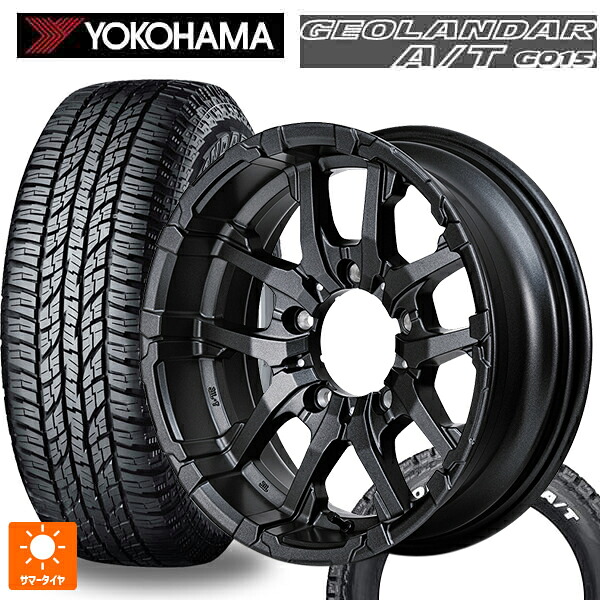 215/65R16 109/107S ヨコハマ ジオランダー A/T G015 ホワイトレター 正規品 エムアイディー ナイトロパワー M26 クロスファング バレルブラック/ドリルド 16-6J 国産車用 サマータイヤホイール4本セット