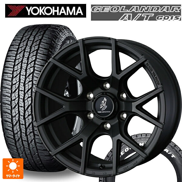 215/65R16 109/107S ヨコハマ ジオランダー A/T G015 ホワイトレター 正規品 ウェッズ マッドヴァンス SD FMBK 16-6.5J 国産車用 サマータイヤホイール4本セット