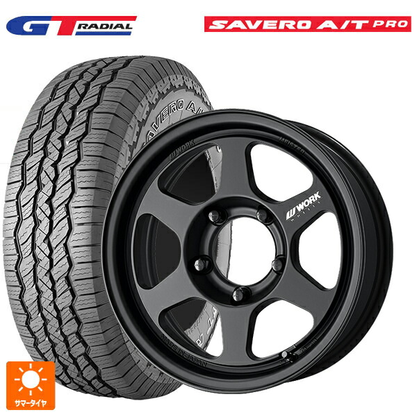 スズキ ジムニーノマド(JC74W)用 225/75R16 104T WEB限定販売 GTラジアル サベロ AT プロ ホワイトレター ワーク マイスター L1 1ピース SUV MBL 新品サマータイヤホイール 5本セット|タイヤホイール専門店コニシタイヤ