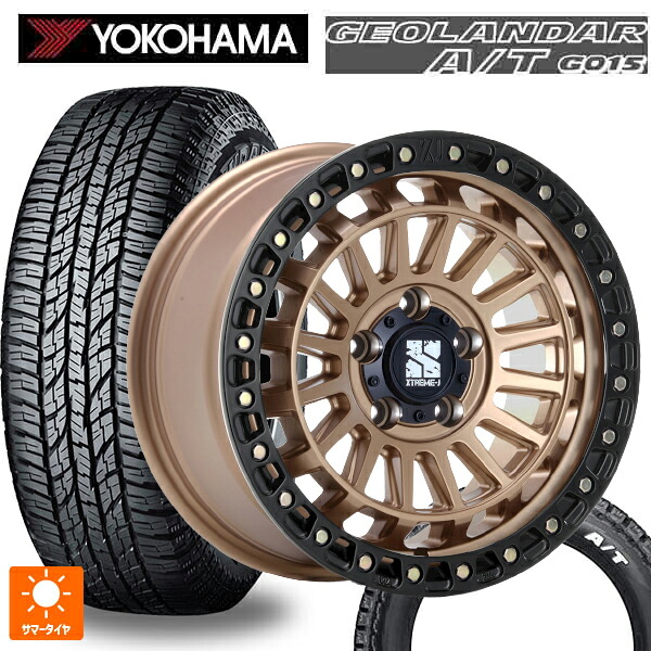 215/65R16 109/107S ヨコハマ ジオランダー A/T G015 ホワイトレター 正規品 エムエルジェイ エクストリームJ XJ08 マットブロンズブラックリム 16-6J 国産車用 サマータイヤホイール4本セット