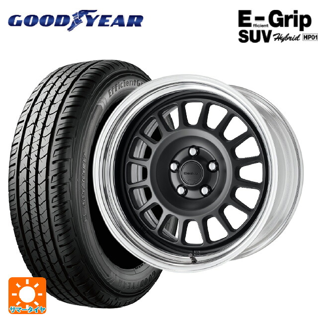 225/55R17 97V グッドイヤー エフィシェントグリップSUV HP01 ワーク シーカー FD MBL 17-7J 国産車用 サマータイヤホイール4本セット