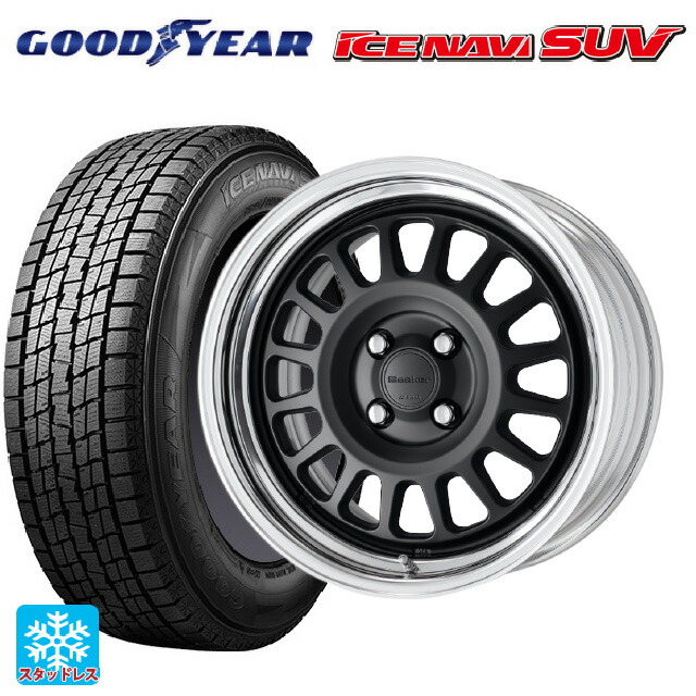 235/65R18 106Q グッドイヤー アイスナビ SUV ワーク シーカー FD MBL 18-8J 国産車用 スタッドレスタイヤホイール4本セット