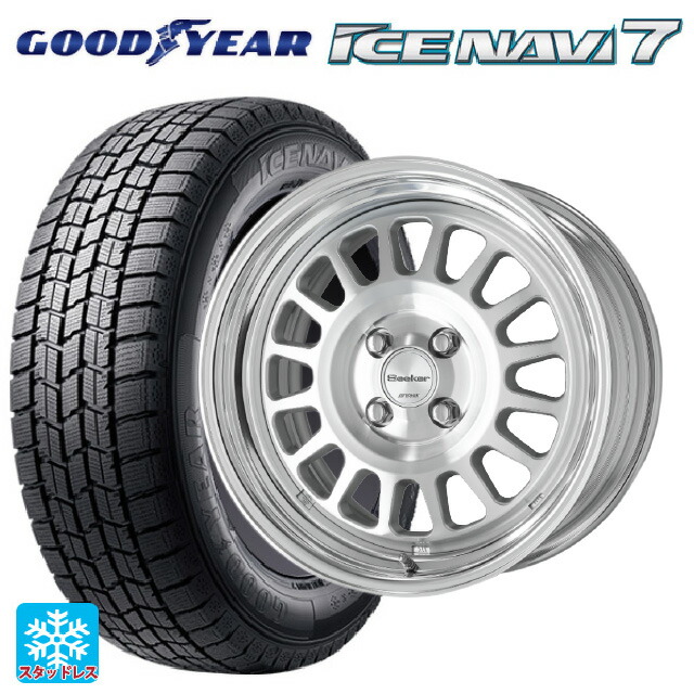 235/50R18 97Q グッドイヤー アイスナビ7(数量限定) # ワーク シーカー FD MSP 18-8J 国産車用 スタッドレスタイヤホイール4本セット