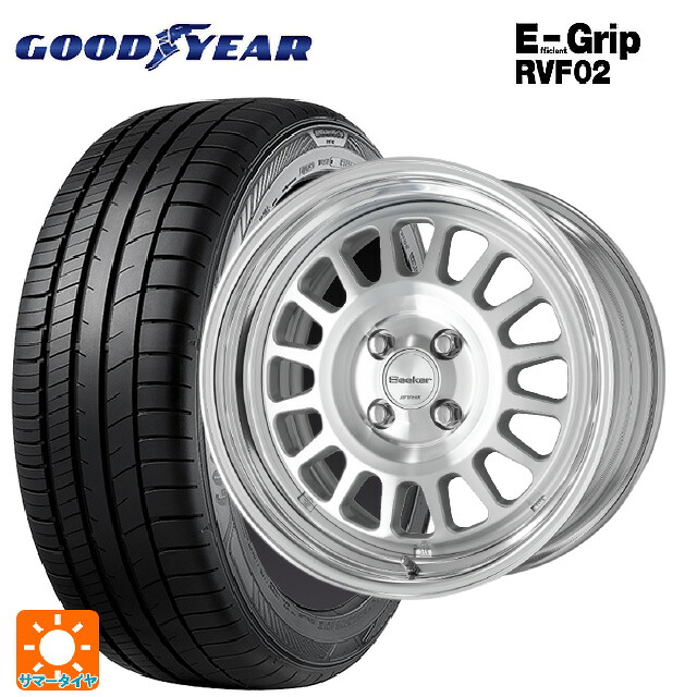 185/55R16 83V グッドイヤー エフィシェントグリップ RVF02 ワーク シーカー FD MSP 16-6J 国産車用 サマータイヤホイール4本セット