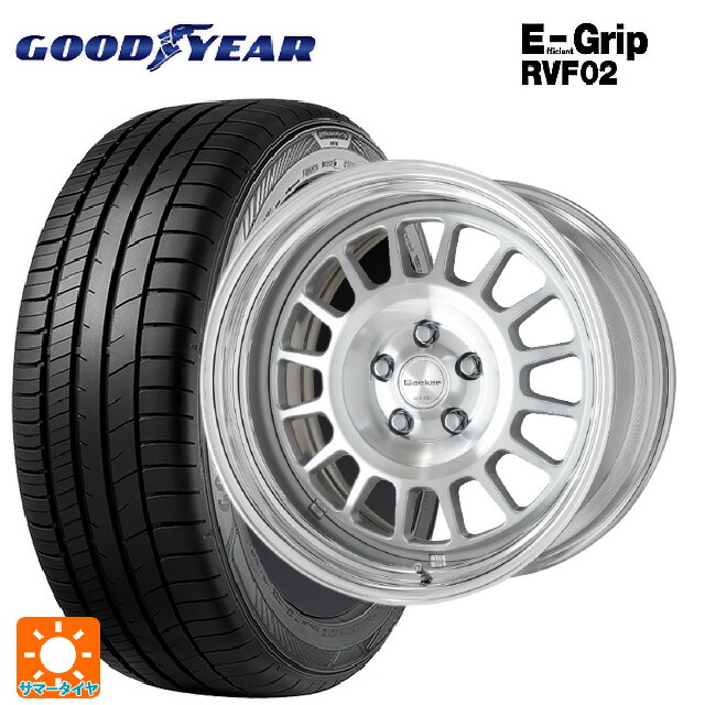 225/55R18 102V XL グッドイヤー エフィシェントグリップ RVF02 ワーク シーカー FD MSP 18-7.5J 国産車用 サマータイヤホイール4本セット