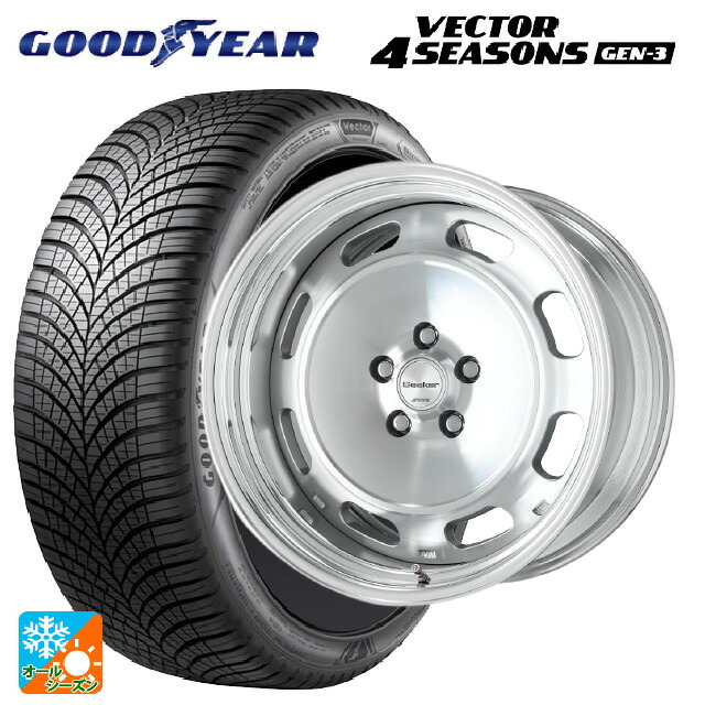 215/50R17 95W XL グッドイヤー ベクター4シーズンズ ジェン3 ワーク シーカー DT MSP 17-7J 国産車用 オールシーズンタイヤホイール4本セット