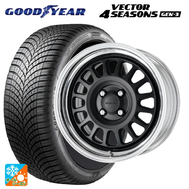 215/55R17 98W XL グッドイヤー ベクター4シーズンズ ジェン3 ワーク シーカー FD MBL 17-7J 国産車用 オールシーズンタイヤホイール4本セット｜タイヤホイール専門店コニシタイヤ