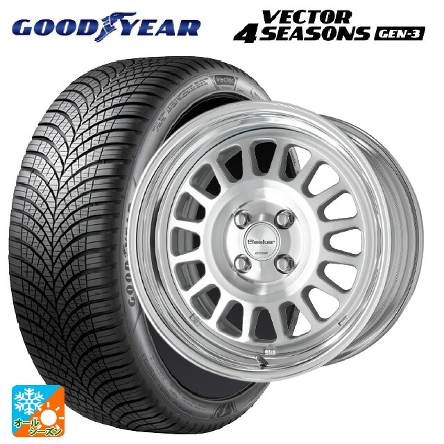 225/45R18 95W XL グッドイヤー ベクター4シーズンズ ジェン3 ワーク シーカー FD MSP 18-7.5J 国産車用 オールシーズンタイヤホイール4本セット｜タイヤホイール専門店コニシタイヤ