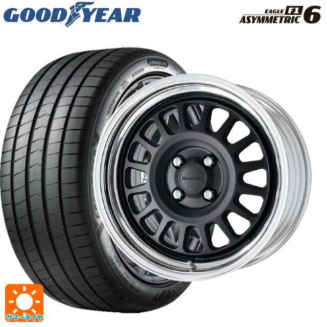 225/55R17 97Y グッドイヤー イーグル F1 アシメトリック6 ワーク シーカー FD MBL 17-7J 国産車用 サマータイヤホイール4本セット