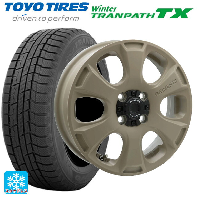 2024年製 165/65R14 79Q トーヨー ウインタートランパス TX # ウェッズ クロスオーバー ガーメンツ スタイルA サンドベージュ 14-4.5J 国産車用 スタッドレスタイヤホイール4本セット 74,817円