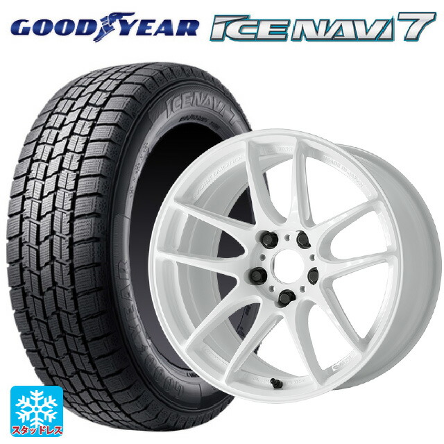2025年製 215/50R17 91Q グッドイヤー アイスナビ7(数量限定) # ワーク エモーション CR至極 ICW 17-7J 国産車用 スタッドレスタイヤホイール4本セット