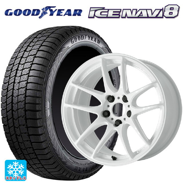2025年製 235/55R19 101Q グッドイヤー アイスナビ8 # ワーク エモーション CR至極 ICW 19-8.5J 国産車用 スタッドレスタイヤホイール4本セット