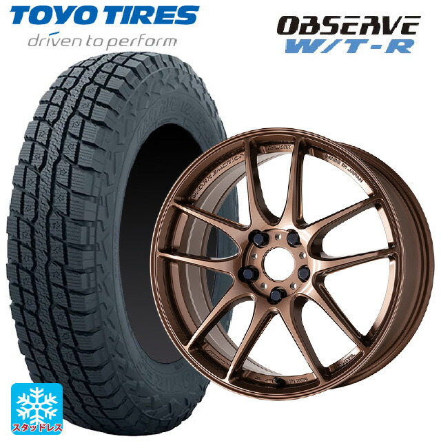 245/65R17 111Q XL トーヨー オブザーブ W/T-R ワーク エモーション CR至極 AMG 17-7J 国産車用 スタッドレスタイヤホイール4本セット