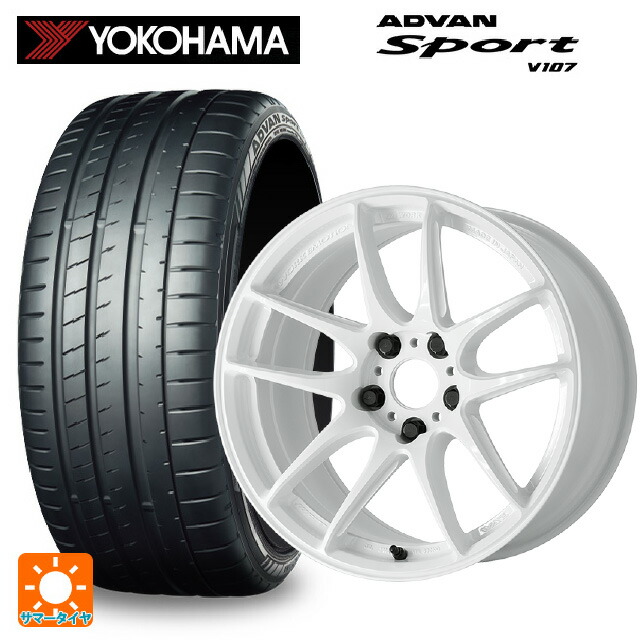 245/45R18 100Y XL ヨコハマ アドバンスポーツ V107 正規品 ワーク エモーション CR至極 ICW 18-8.5J 国産車用 サマータイヤホイール4本セット