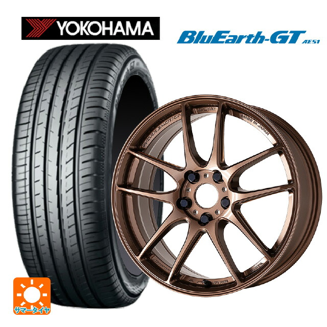 225/40R19 93W XL ヨコハマ ブルーアースGT AE51 ワーク エモーション CR至極 AMG 19-8J 国産車用 サマータイヤホイール4本セット 163,300円