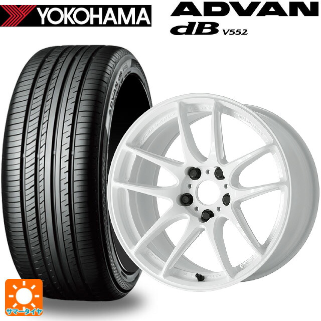 235/60R18 107W XL ヨコハマ アドバンデシベル V552 for SUV 正規品 ワーク エモーション CR至極 ICW 18-7.5J 国産車用 サマータイヤホイール4本セット