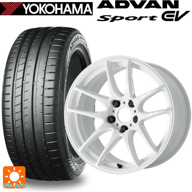 235/55R19 105Y XL ヨコハマ アドバンスポーツ EV V108 正規品 ワーク エモーション CR至極 ICW 19-8.5J 国産車用 サマータイヤホイール4本セット|タイヤホイール専門店コニシタイヤ
