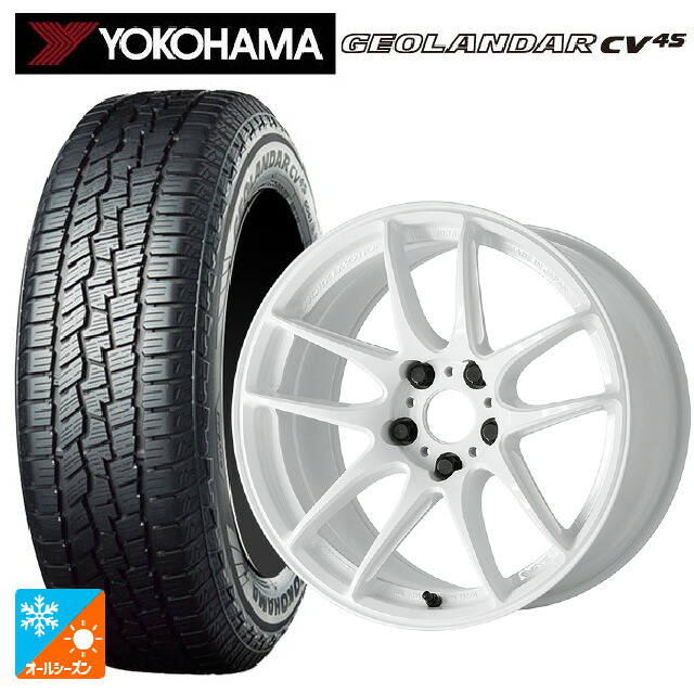 トヨタ bZ4X(11/15系)用 235/60R18 107V XL ヨコハマ ジオランダー CV 4S G061 正規品 ワーク エモーション CR至極 ICW 新品オールシーズンタイヤホイール 4本セット