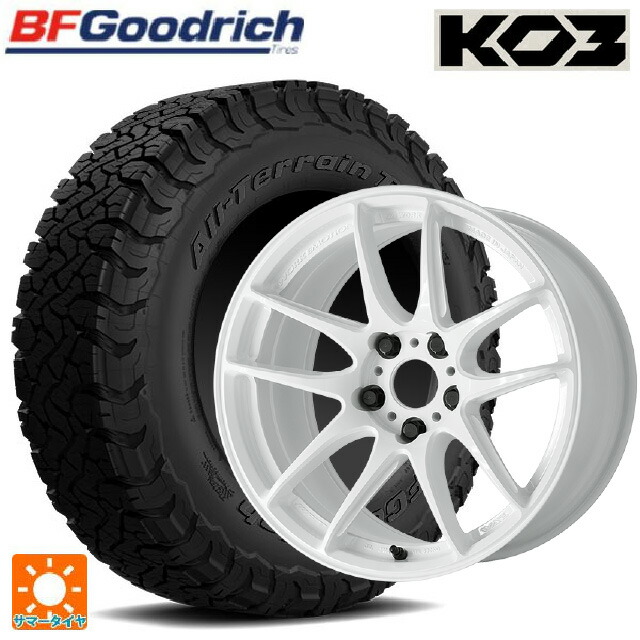 225/65R17 107/103S BFグッドリッチ オールテレーン TA KO3 ブラックレター 正規品 ワーク エモーション CR至極 ICW 17-7J 国産車用 サマータイヤホイール4本セット