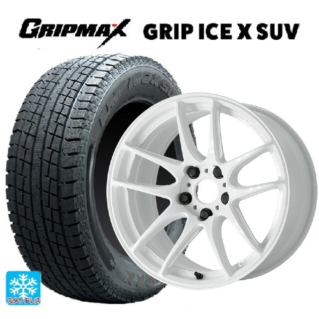 ミツビシ デリカD5(CV1系)用 225/60R18 104H XL グリップマックス グリップアイスX SUV ブラックレター # ワーク エモーション CR至極 ICW 新品スタッドレスタイヤホイール 4本セット|タイヤホイール専門店コニシタイヤ