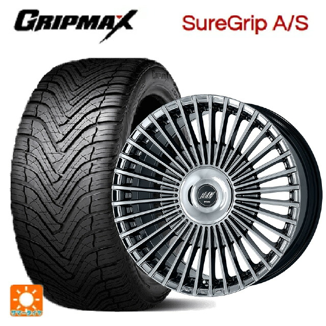 レクサス LBX(10系)用 245/40R20 99W XL グリップマックス シュアグリップ A/S ブラックレター ワーク イミッツ シュトラール WBC 新品オールシーズンタイヤホイール 4本セット