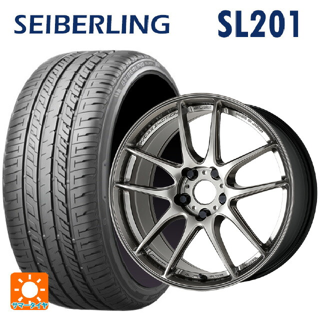 ホンダ シビック タイプR(FL5)用 265/35R18 97W XL セイバーリング セイバーリング SL201(ブリヂストン工場生産） ワーク エモーション CR至極 GGM 新品サマータイヤホイール 4本セット