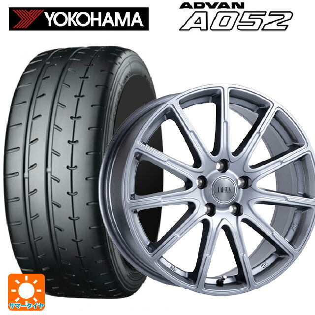 スバル WRX S4(VBH)用 255/40R18 99Y XL ヨコハマ アドバン A052 正規品 阿部商会 ラ･ストラーダ ティラード イオタ ハイライトシルバー 新品サマータイヤホイール 4本セット