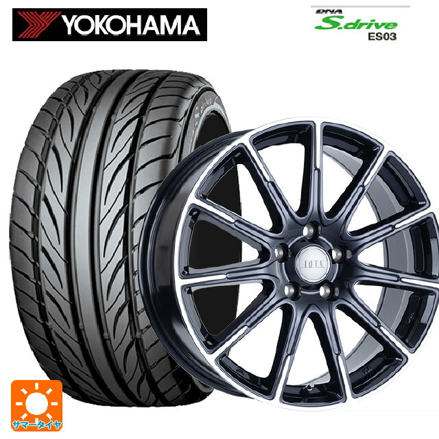 トヨタ カローラ スポーツ(210系)用 195/65R15 91Q ヨコハマ アドバン A053L(左専用) コンパウンド S 正規品 阿部商会 ラ･ストラーダ ティラード イオタ ブラックポリッシュ 新品サマータイヤホイール 4本セット