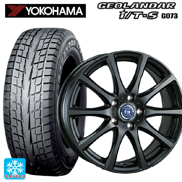 2025年製 215/65R16 98Q ヨコハマ ジオランダー ITS G073 正規品 阿部商会 ラ･ストラーダ ティラード イータ グラファイト・グレー 16-6.5J 国産車用 スタッドレスタイヤホイール4本セット